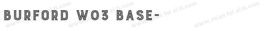 Burford W03 Base字体转换